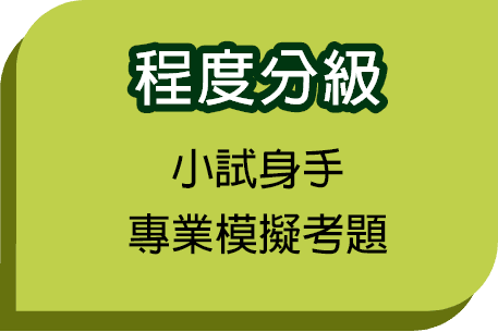 英語素養制勝全攻略「程度分級」 程度分級:小試身手專業模擬考題